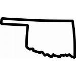 Oklahoma Outline Svg State Icon Clipart Transparent