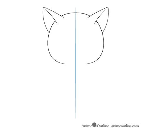 How To Draw An Anime Cat Step By Step Animeoutline