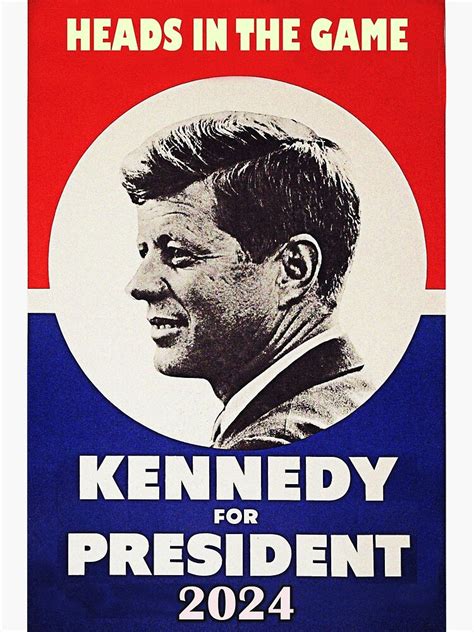 Kennedy For President 2024 Heads In The Game Canvas Print For Sale By Undercovrorange