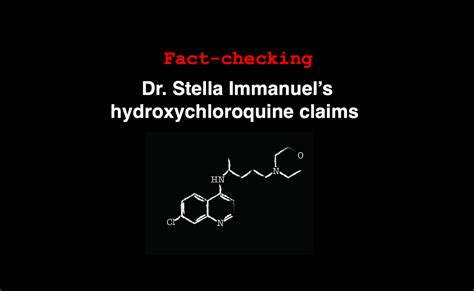 Fact Check Dr Stella Immanuels Hydroxychloroquine Cure You Can Know Things