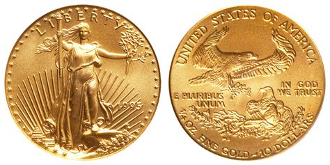 1995 American Gold Eagle Bullion Coin 10 Quarter Ounce Gold Coin Value