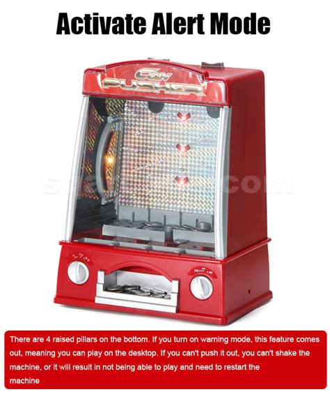 Toydaloo Mini Coin Pusher Home Arcade Game With Lights And Sounds