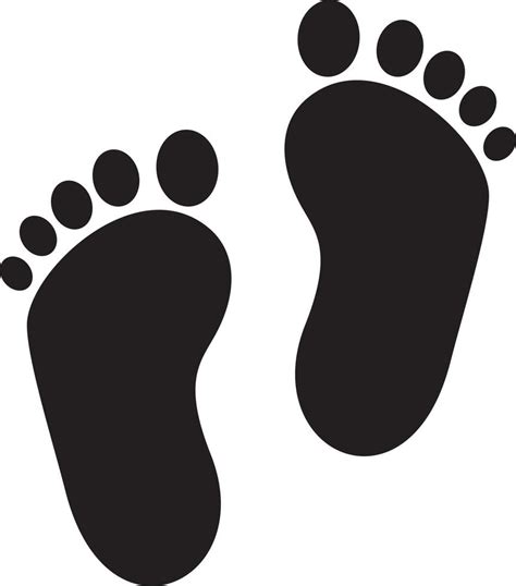 Baby Footprints Vector Art Icons And Graphics For Free Download