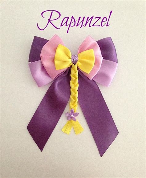 Disney Inspired Tangled Rapunzel Princess Hair Bow Princess Hair Bows