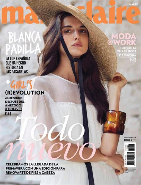 Blanca Padilla Elegant Fashion Editorial Marie Claire