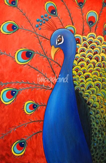 Contemporary Peacock Painting Reproductions For Sale On Fine Art Prints
