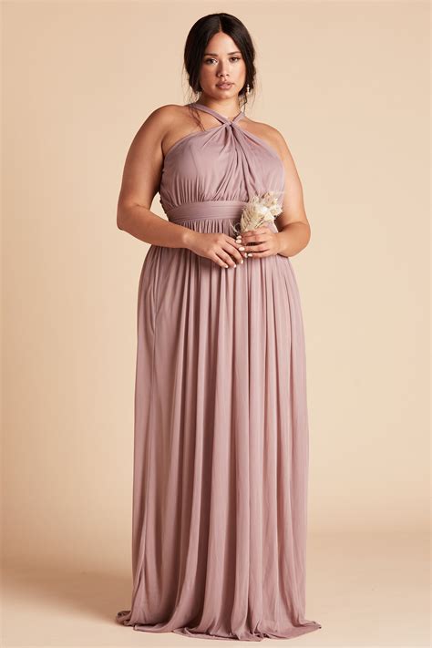 Kiko Bridesmaid Dress In Mauve Birdy Grey