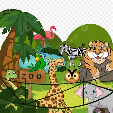 Animal Mobilization Zoo Illustration Zoo Clipart Birdie Zoo Png