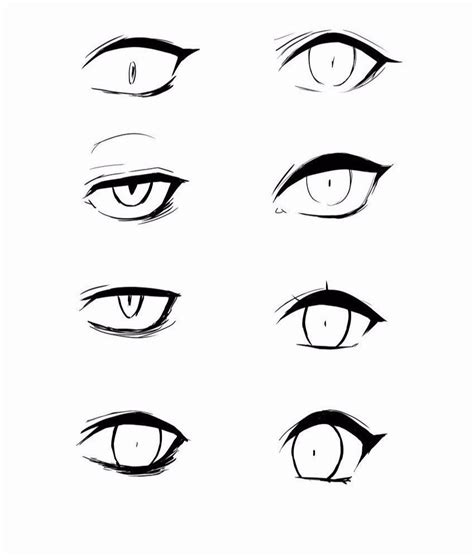 Anime Male Eye Base Anime Face Drawing Step Draw Template Faces Outline