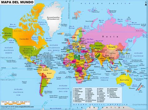Geograf A Mundial Planisferio Con Elementos Del Mapa Y Pa Ses