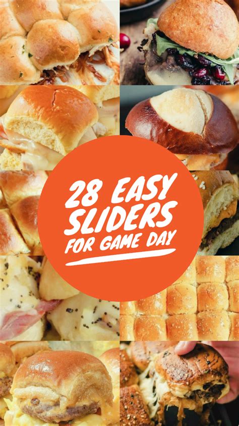 38 Easy Sliders For Game Day Decor Dolphin Appetizers Easy Finger