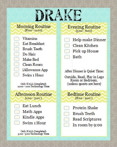 21 Chore Cards And Chore Charts To Print Tip Junkie