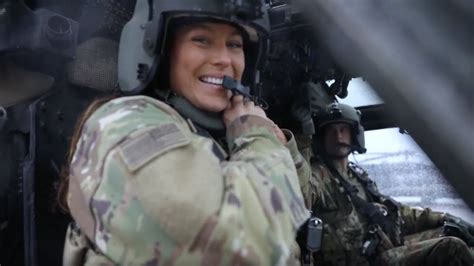 Youngest Female Uh 60 Black Hawk Pilot In 34th Expeditionary Combat