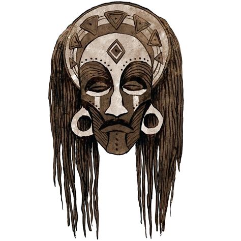 African Mask Drawing At Getdrawings Free Download