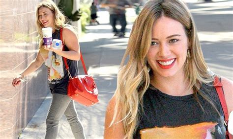 Hilary Duff Proudly Parades Her Muscular Legs In Another Pair Of Chic