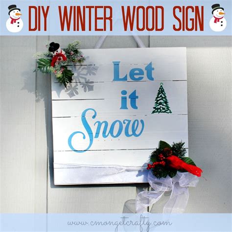 Diy Winter Wood Sign Diy Winter Wood Sign