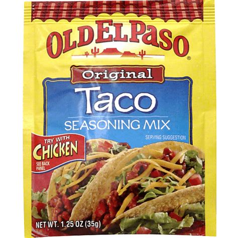 Old El Paso Taco Seasoning Mix Original Hispano Selectos