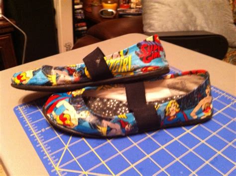 Comic Book Shoes · A Pair Of Decoupage Shoes