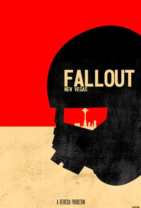 Fallout New Vegas Ranger Minimalist Poster Fallout New Vegas Fallout