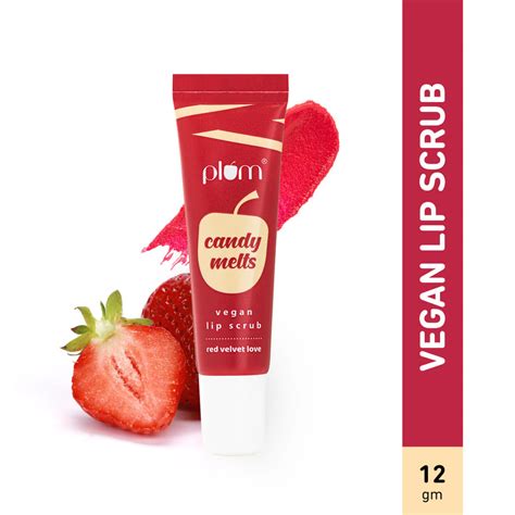 Candy Melts Vegan Lip Scrub Red Velvet Love Gently Exfoliates For Chapped Flaky Lips