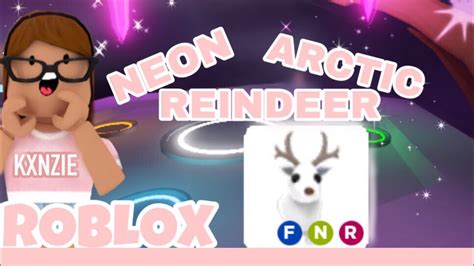 Making A Neon Arctic Reindeer In Adopt Me Roblox Youtube