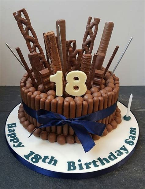 Image Result For Chocolate 18th Birthday Cake Ideas Birthday Cake