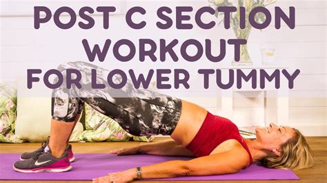 Post C Section Workout For Lower Tummy Get Flat Abs After Baby Youtube