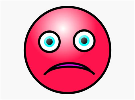 Emoticons Sad Face Red Crying Face Clipart Transparent Cartoon