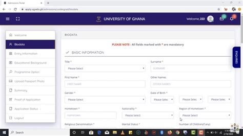 University Of Ghana Admission Forms How To Apply Online
