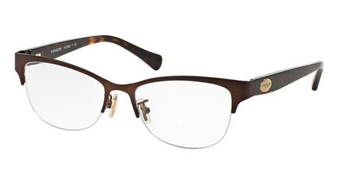 lunettes coach hc5066 9155 satin brown easylunettes