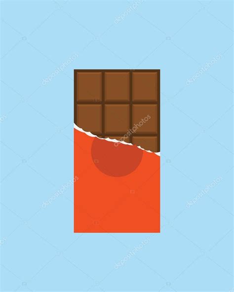 Icono De Barra De Chocolate Moderno Estilo De Diseño Plano Minimalista
