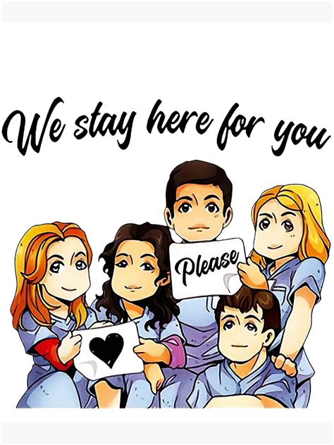 We Stay Here For You Please Stay Home For Us Poster By Lesliematt445 Redbubble