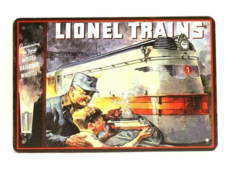 Lionel Trains Tin Poster Metal Sign Vintage Ad Style Train Set Etsy