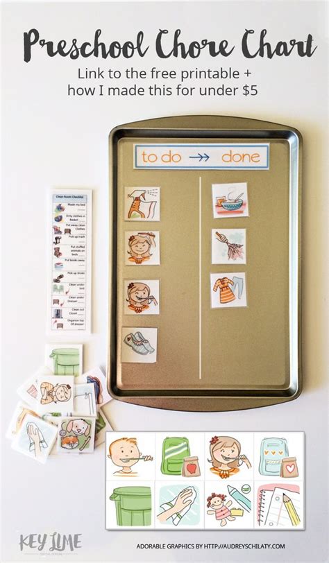 Preschool Chore Chart Free Printable And Under 5 Preschool Chore