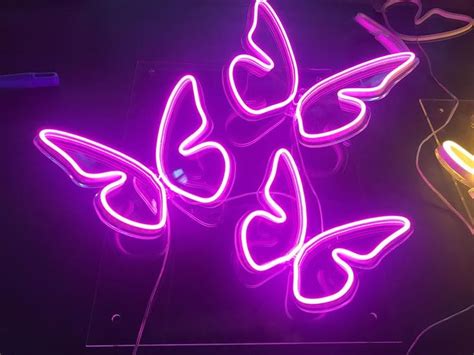 Butterfly Neon Lightneon Sign Handmade Neon Light Etsy Neon Light