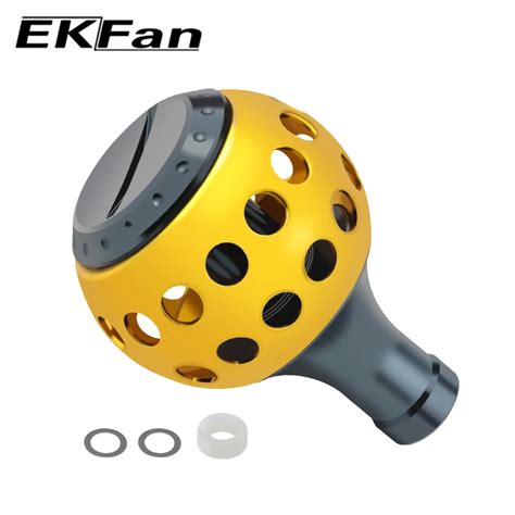EKFan Aluminum Alloy Round Fishing Reel Handle Knobs For 5000 10000