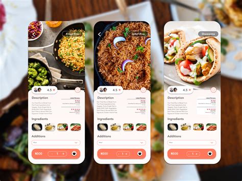 Food App Ui Ux Research Wire Framing Ui Design By Ayilara Tunde On