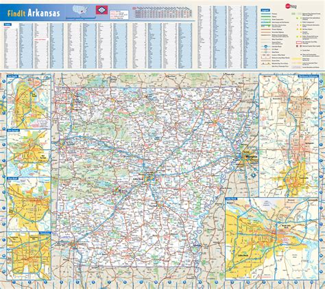 Detailed Roads And Highways Map Of Arkansas State