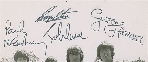 The Beatles Autographs Authentic Signed Memorabilia For Sale