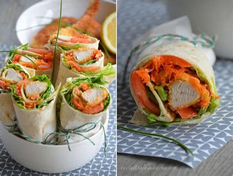 Wraps de poulet pané