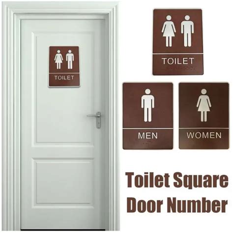 Toilet Sign Wc Man Woman Restroom Sign Self Adhesive Public Washroom