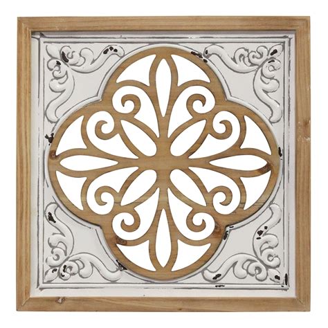 Home DÃ©cor Stratton Home Decor Embossed Metalwood 4 Piece Accent Tile