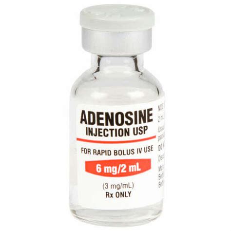 Adenosine Adenocard Injection Vials Emergency Medical Products
