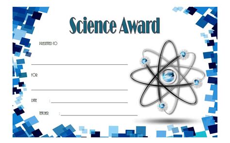 Science Award Template Free 3 Science Awards Certificate Templates
