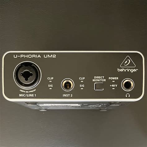 Behringer U Phoria Um2 2x2 Usb Audio Interface Reverb
