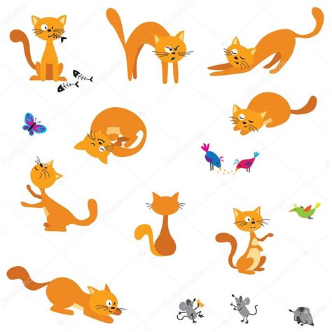 Cute Ginger Cats Stock Illustration By ©toranoko 56263069