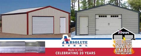 Steel Garage Kits Metal Garages Absolute Steel Made In Usa