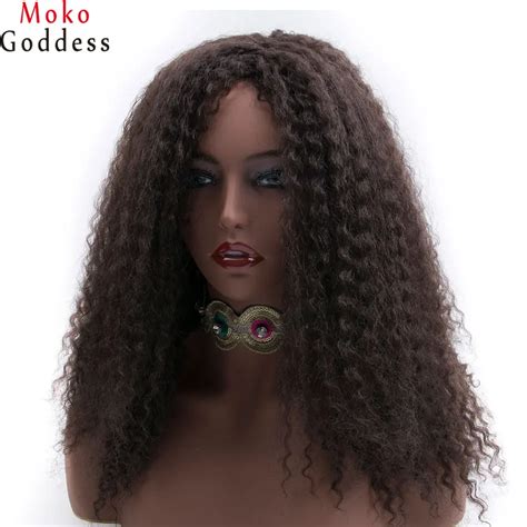 Buy Mokogoddess Afro Kinky Curly Wigs For Black Women Long Synthetic Wig