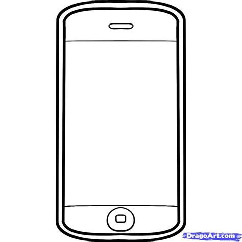 Cell Phone Clipart Black And White Free Download On