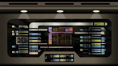 Star Trek Lcars Animations Voyager Operations Panel Youtube